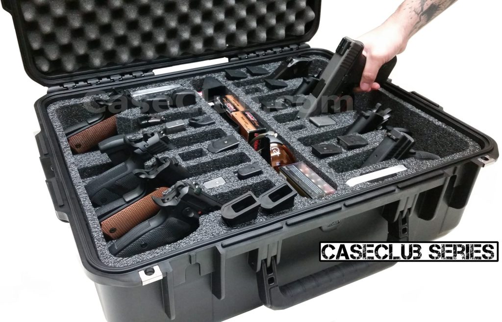 Case Club 10 Pistol Waterproof Case with Silica Gel & Heavy-Duty Foam