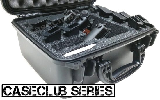 Case Club 3 Pistol Waterproof Case with Silica Gel & Heavy-Duty Foam