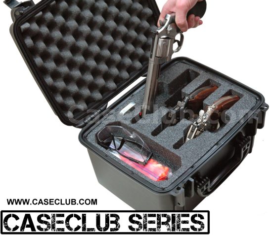 Case Club 3 Revolver Waterproof Case With Silica Gel & Heavy-duty Foam