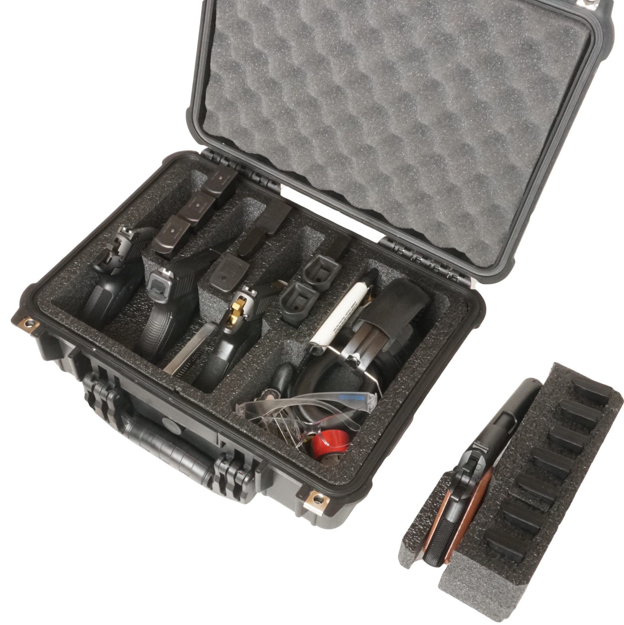 Case Club 4 Pistol Waterproof Case with Silica Gel & Heavy-Duty Foam