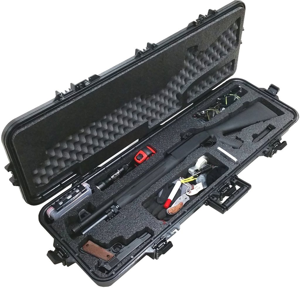 Case Club Waterproof Tactical Shotgun Case with Silica Gel & Accessory Box