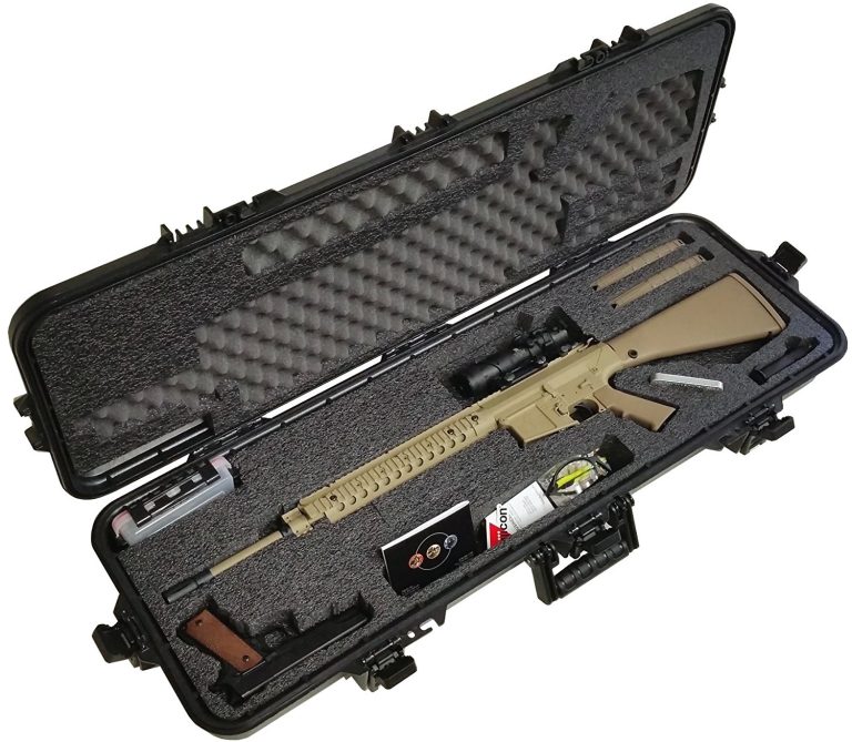 Case Club Waterproof AR10 Rifle Case with Silica Gel & Accessory Box