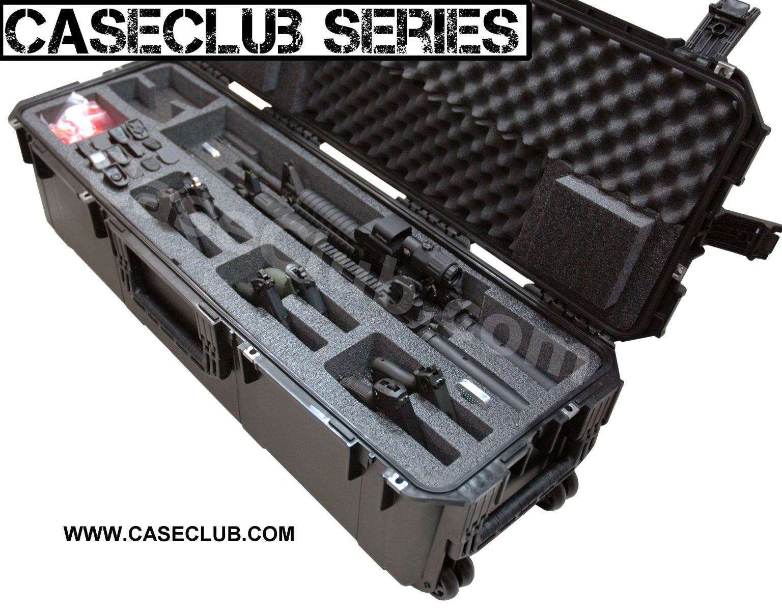 2 AR15 Rifle & 6 pistol Case - Case Club