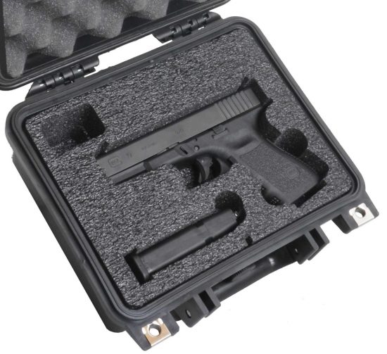 Case Club Glock 19 Waterproof Pistol Case with Pre-Cut Foam | G19