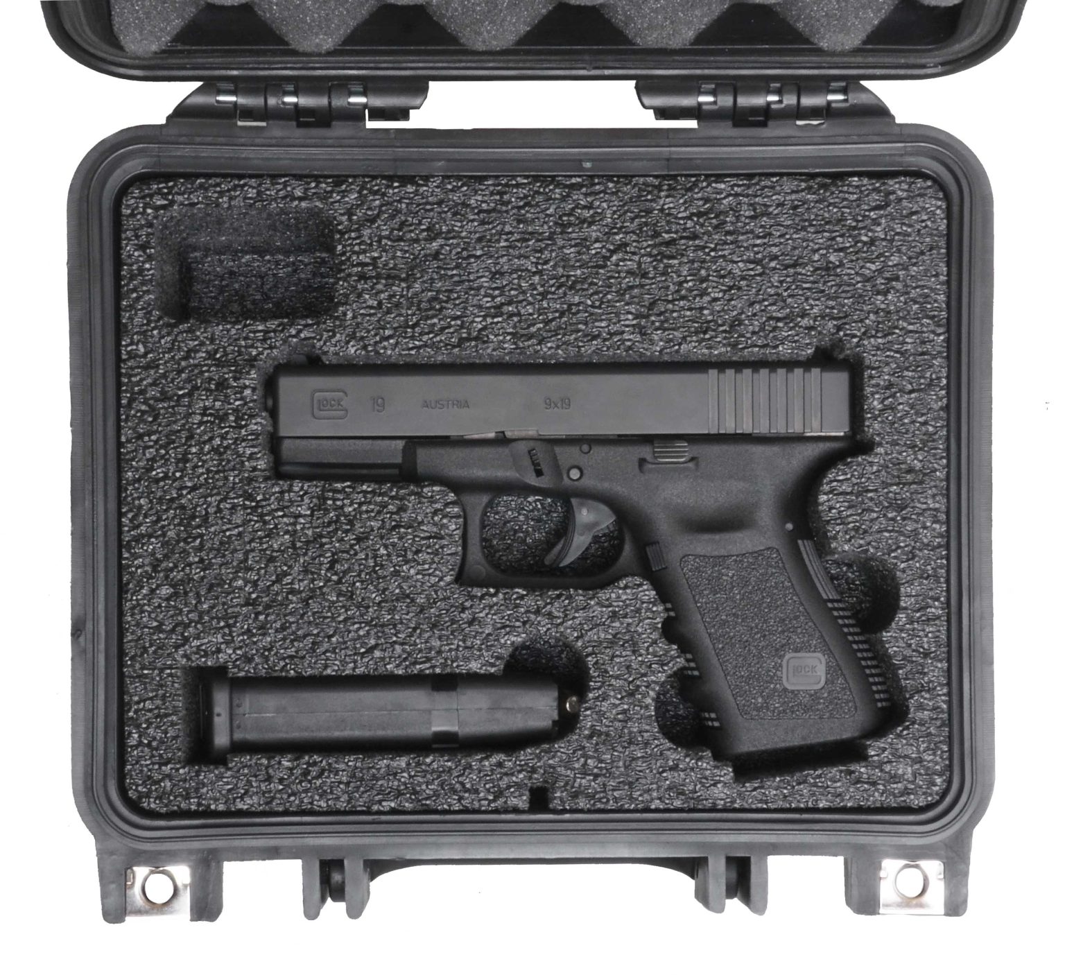 Case Club Glock 19 Waterproof Pistol Case with Pre-Cut Foam | G19