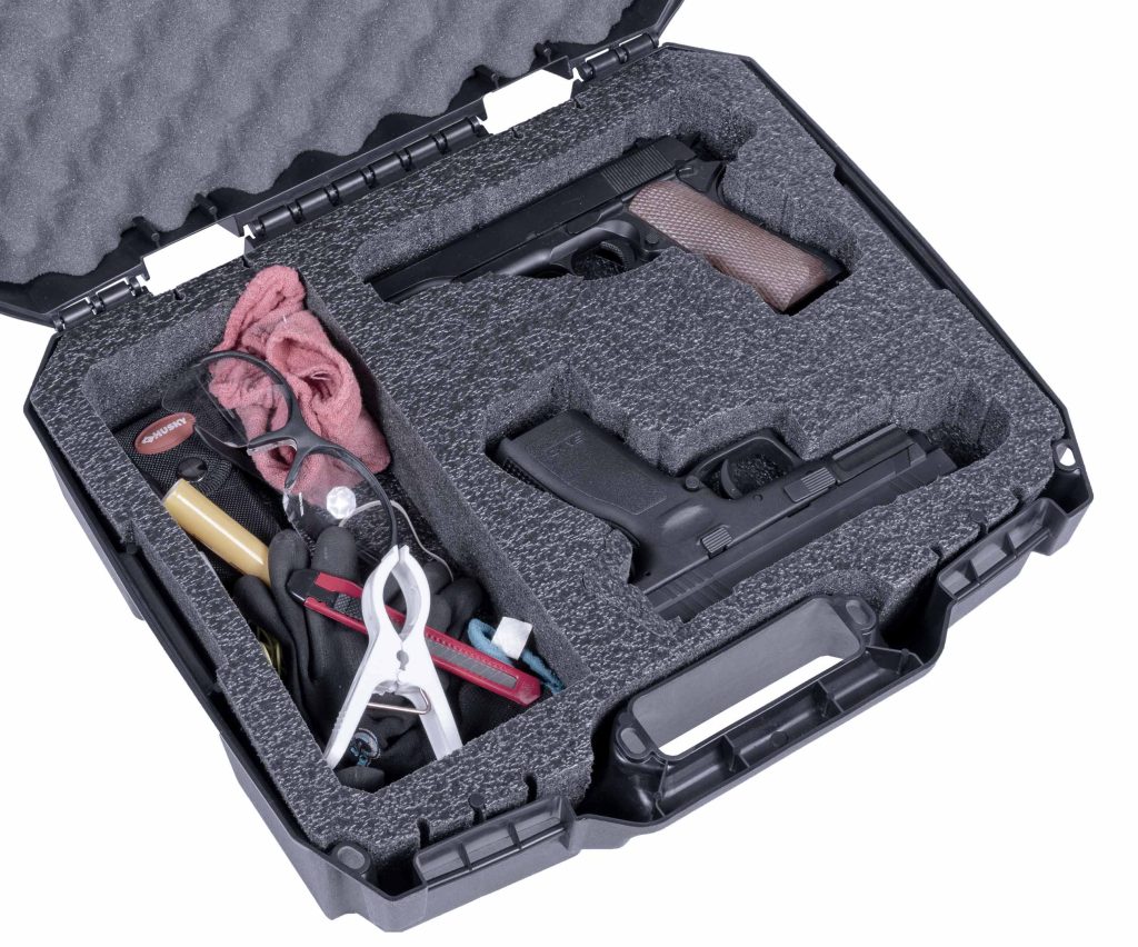 2 Pistol & Accessory Carry Case - 2 Pistol Cases - Case Club