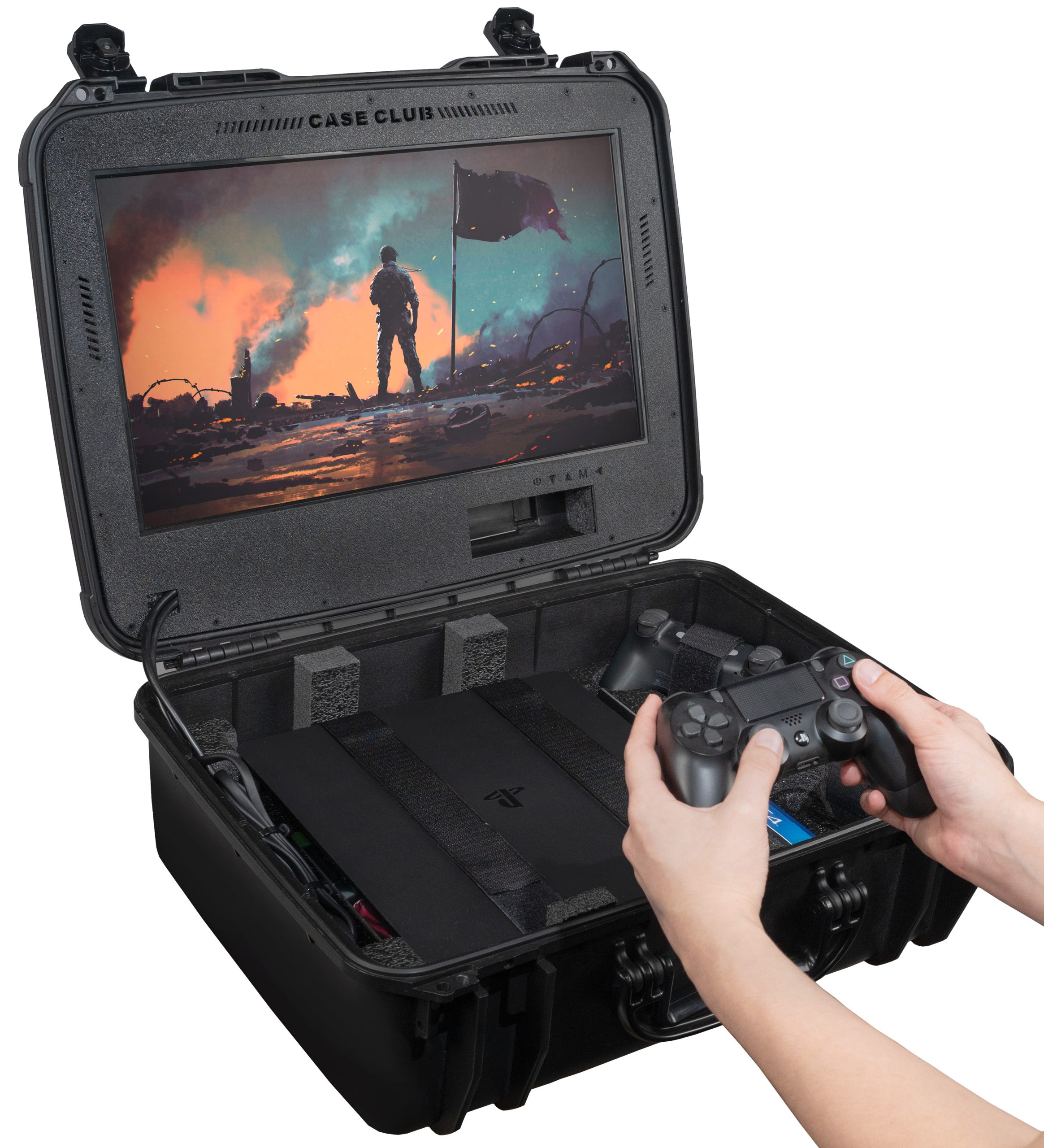 playstation case with tv