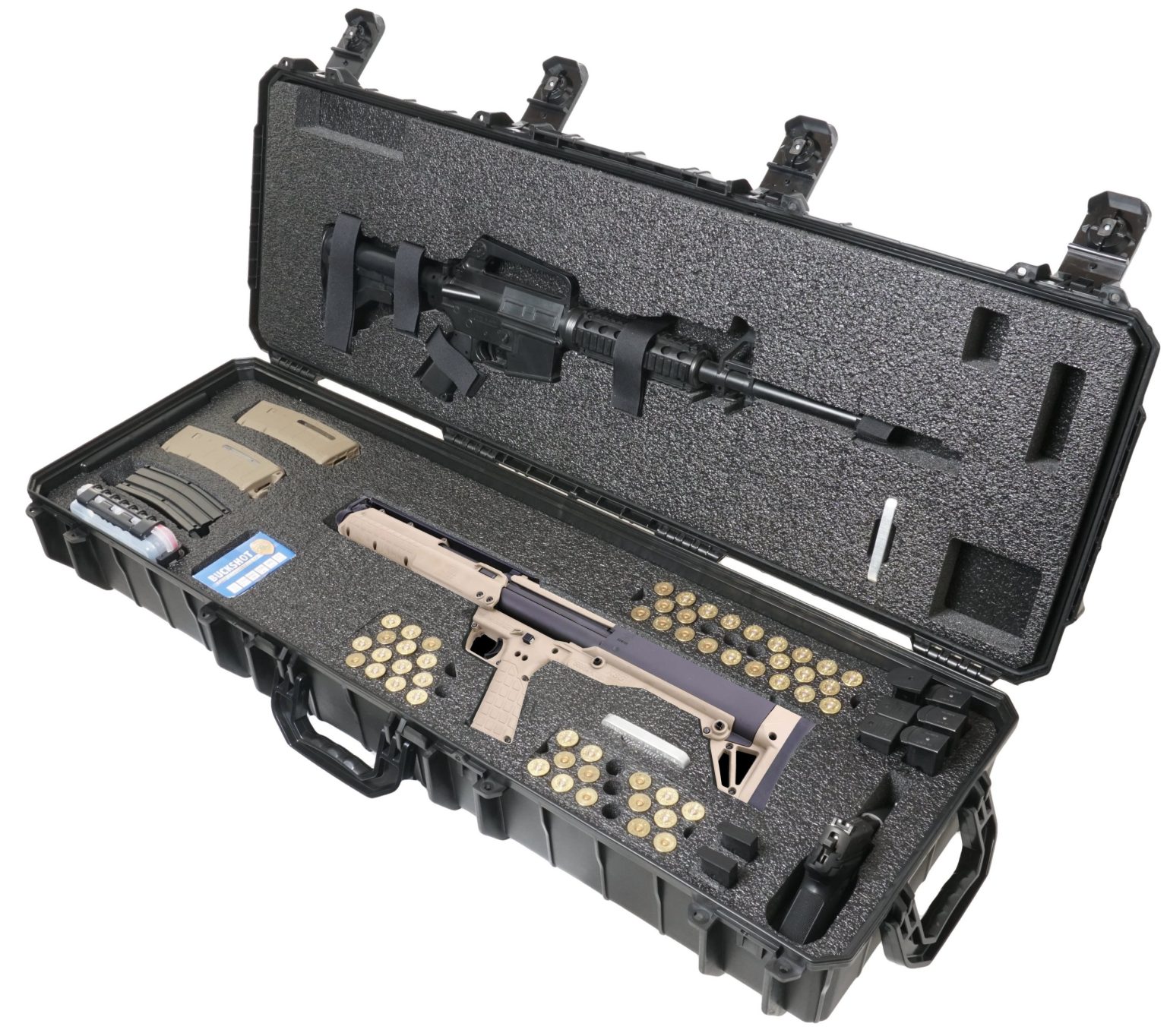 Heavy Duty AR15 Hard Rifle Cases with PreCut Foam for AR15 Carbines