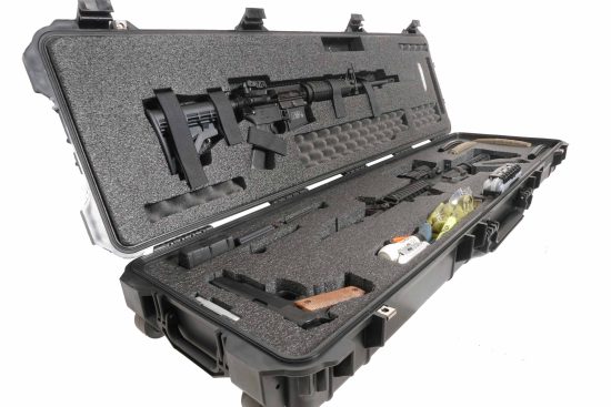 Case Club Waterproof 2 AR Rifle Case with Silica Gel & Accessory Box