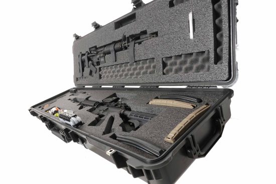 Case Club Waterproof 2 AR Rifle Case with Silica Gel & Accessory Box