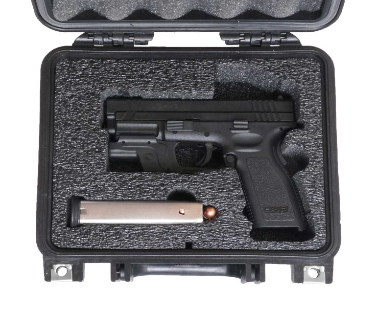 Case Club Springfield XD Waterproof Pistol Case with Pre-Cut Foam