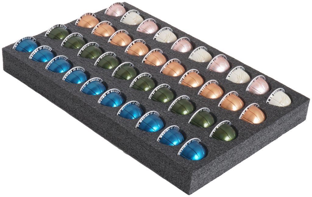 x40 Nespresso Vertuo Pod Organizer Drawer Foam Case Club